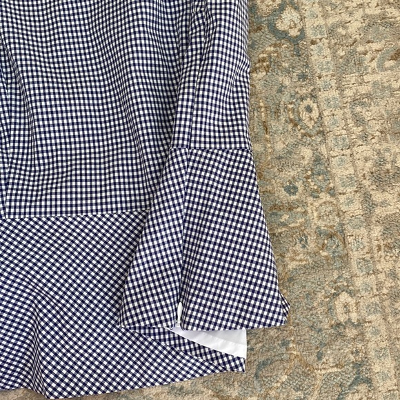Talbots Gingham Peplum Top - Picture 4 of 8